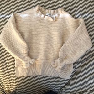 Ruffle neck Madewell sweater EUC